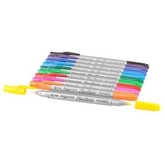 Bigpoint BP90345 Twin Fineliner Turuncu Keçeli Kalem Keçe Uçlu Kalem Fiyatı