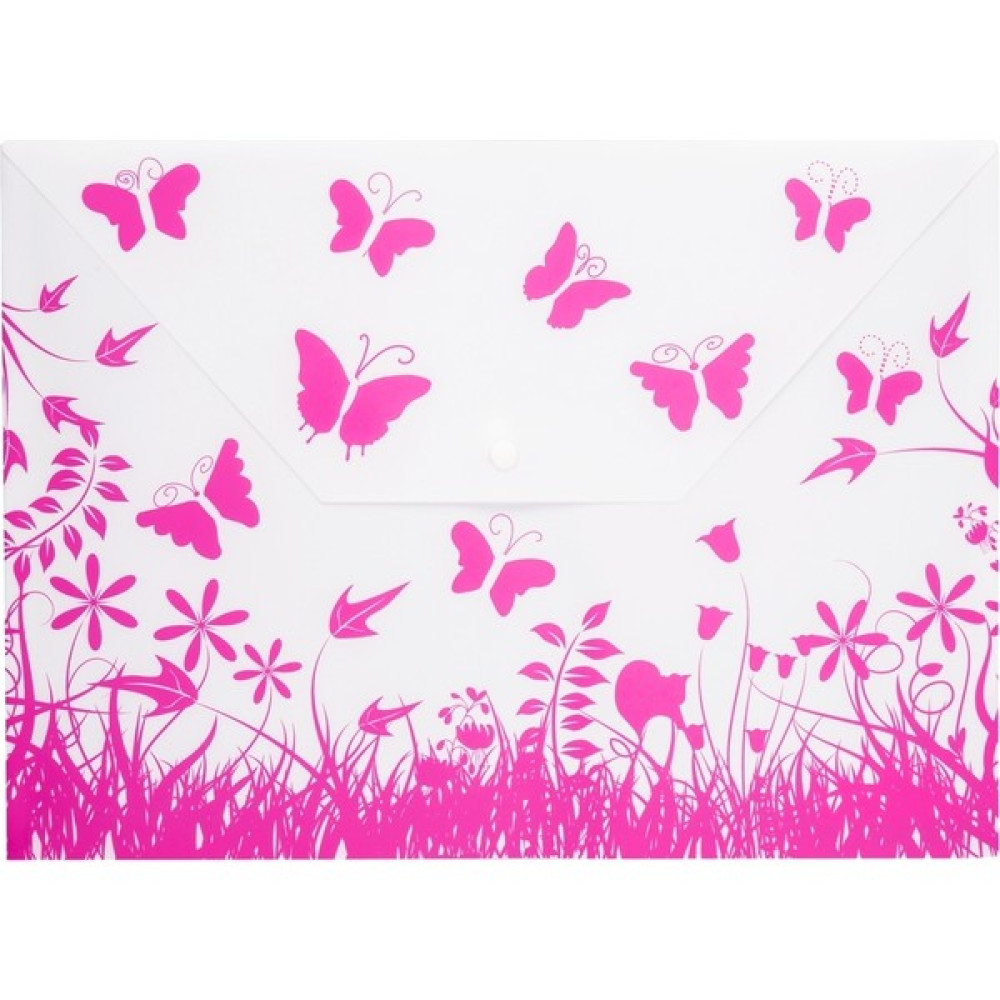 Bigpoint Çıtçıtlı Dosya Kelebek Desenli Pembe (236) Dosya Fiyatı