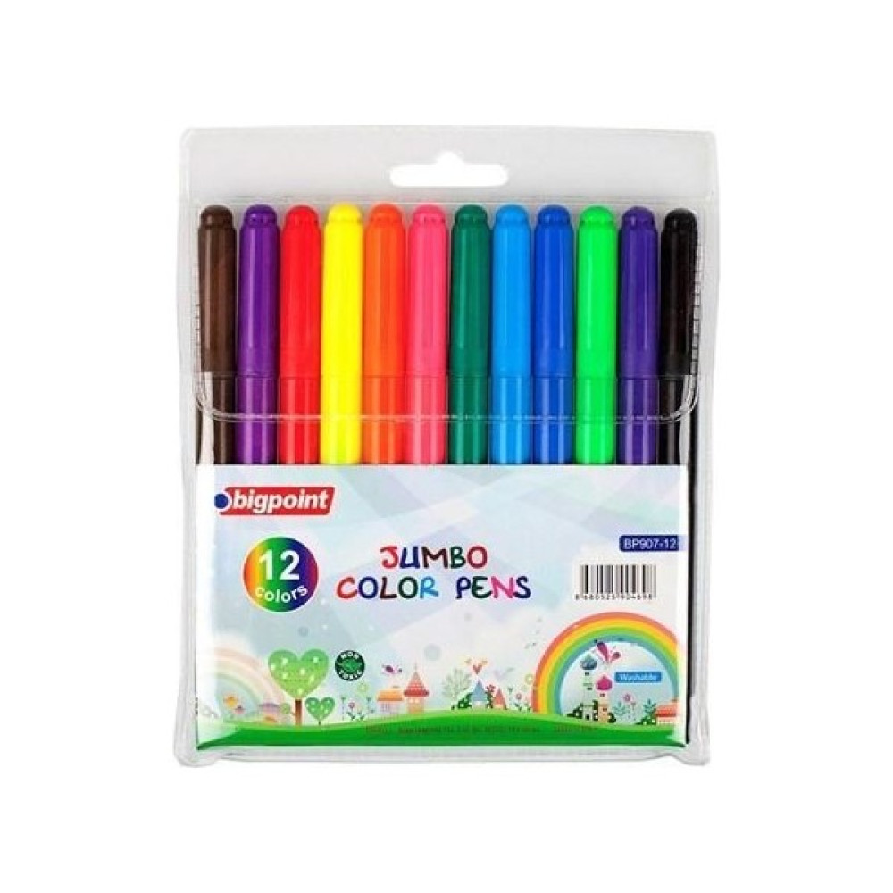 Bigpoint Jumbo Keçeli Kalem Set Pp Kutulu 12'li Keçe Uçlu Kalem Fiyatı