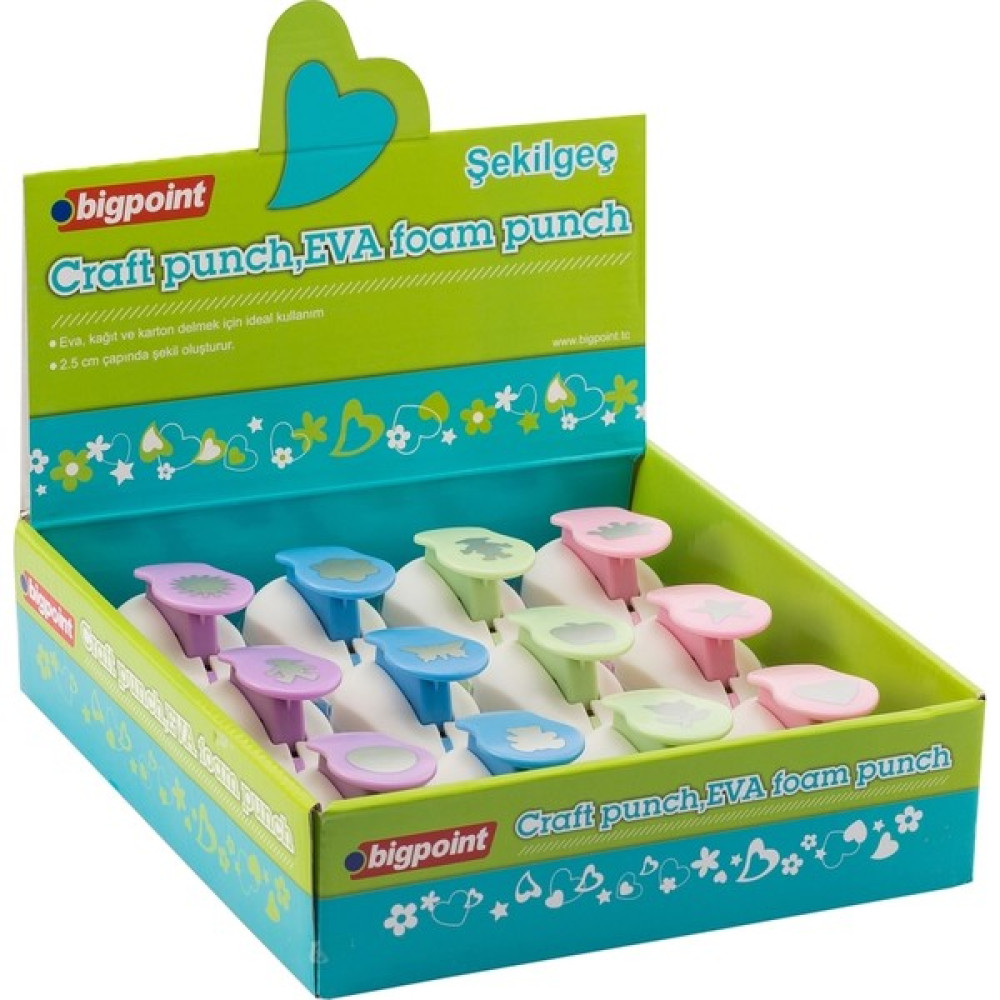 Bigpoint Şekilgeç 2.5 cm 12'li Stand Makas Fiyatı