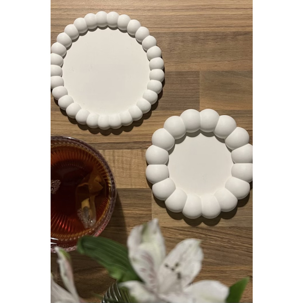 BigSale Bubble 2’li Dekoratif Beton Tabak Takı Tabağı Bardak Altlığı Mutfak Gereçleri Fiyatı