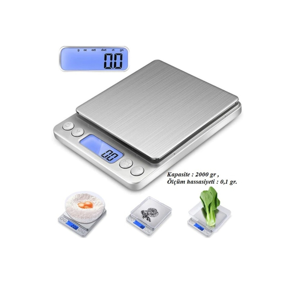 BigSale Mini Dijital Hassas Tartı-mutfak Terazisi Tartı Kuyumcu Tartısı 2000 gr Mutfak Tartıları / Terazileri Fiyatı