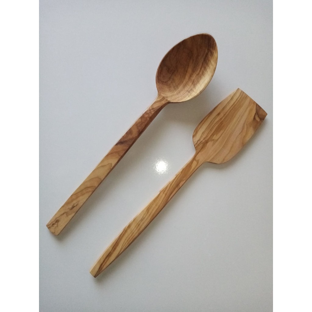 Bihoavm El Yapımı Zeytin Ağacı Ahşap Kaşık Ve Spatulaa Diğer Fiyatı