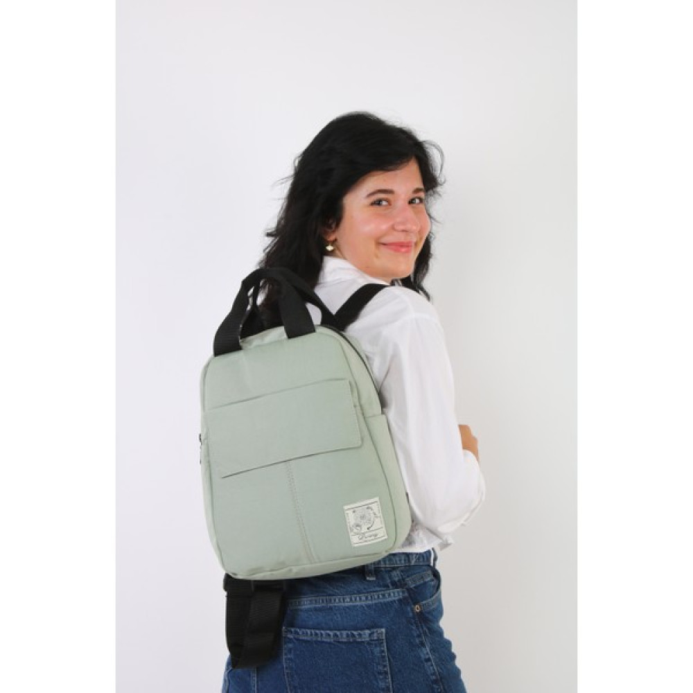 Bijuhome Soobepark 3 Bölmeli Kanvas Kumaş Ön Cep Detaylı Unisex Okul Spor Fermuarlı Sırt Çantası Mint Bayan Sırt Çantası Fiyatı