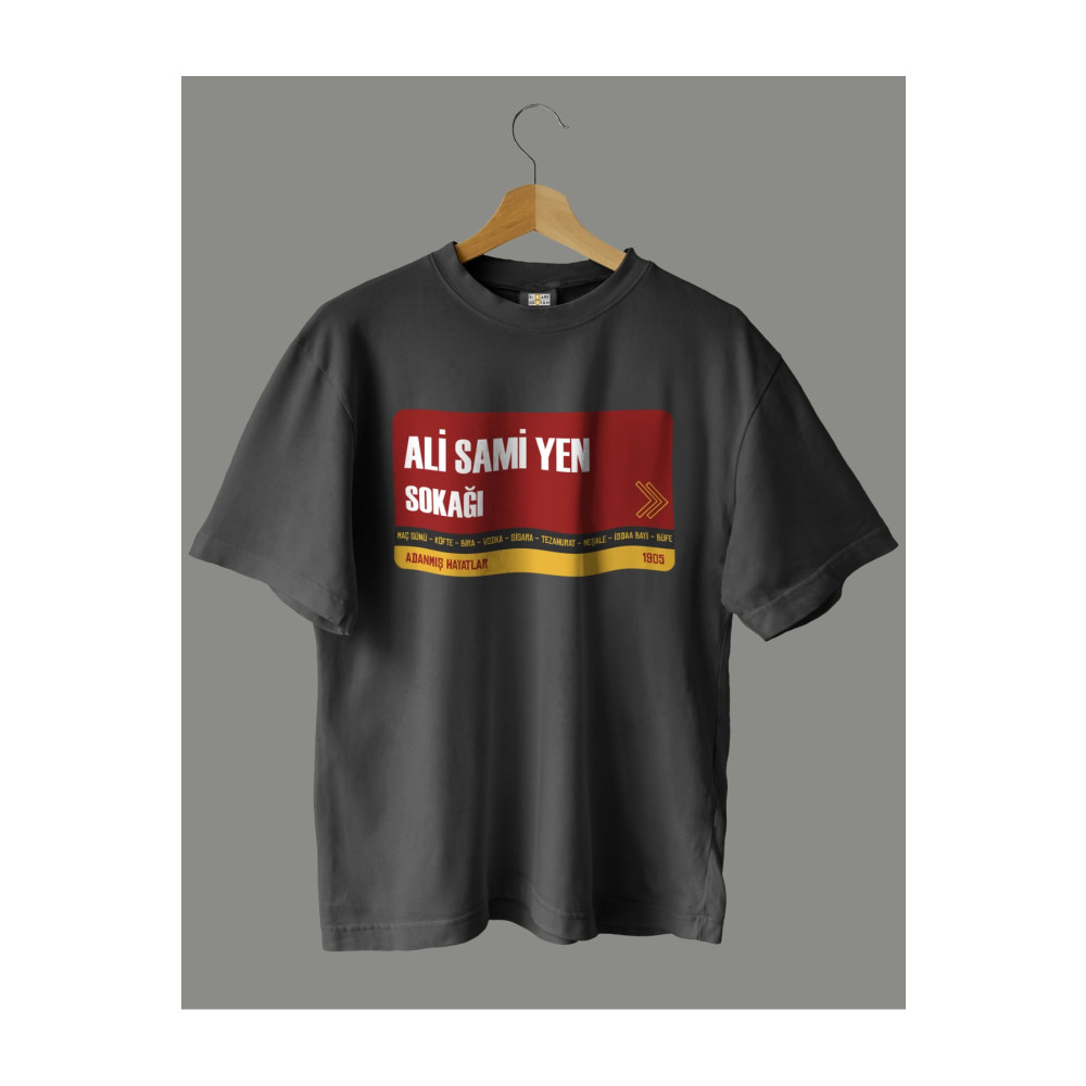 Bikare Design Ali Sami Yen Sokağı Galatasaray Tasarımlı 20/1 Compact T-shirt M Beden Bayan T-shirt Fiyatı