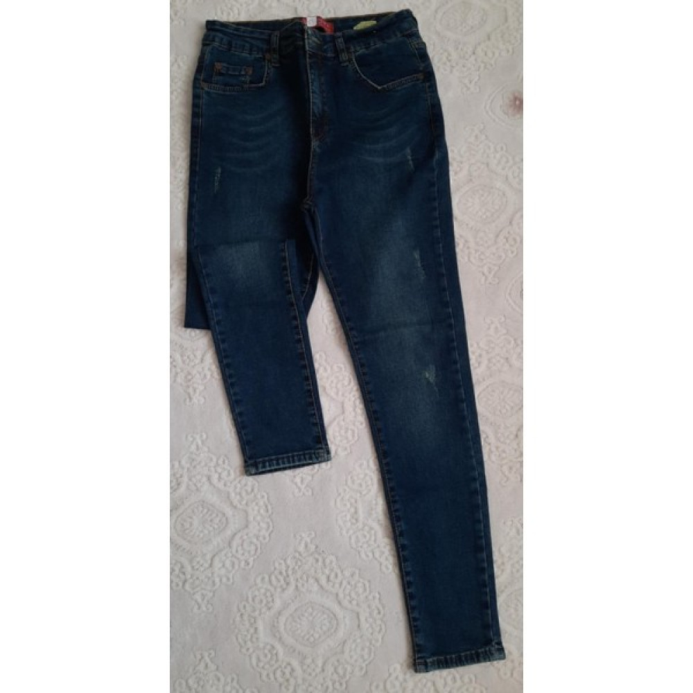 Bike Life Bayan Yüksek Bel Kot Pantolon- Orta Mavi Bayan Jeans / Kot Pantolon Fiyatı