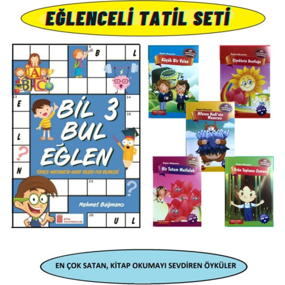 Bil Bul Eğlen 3.sınıf Kitabı+3.sınıf Rengarenk 5'li Hikaye Kitabı Çocuk Masal Fiyatı