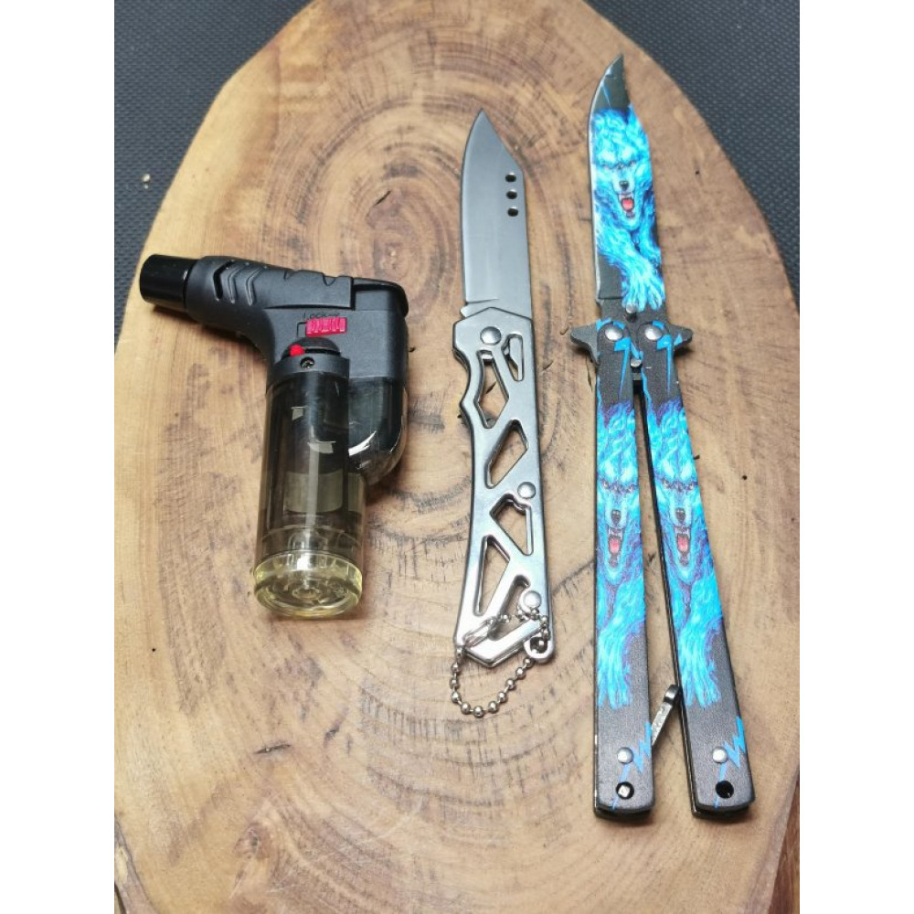 Bil-Tek Shop Outdoor 3Lü Kurt Kelebek Cakmak Ve Cakı Set Paslanmaz Çelik Çakı Fiyatı