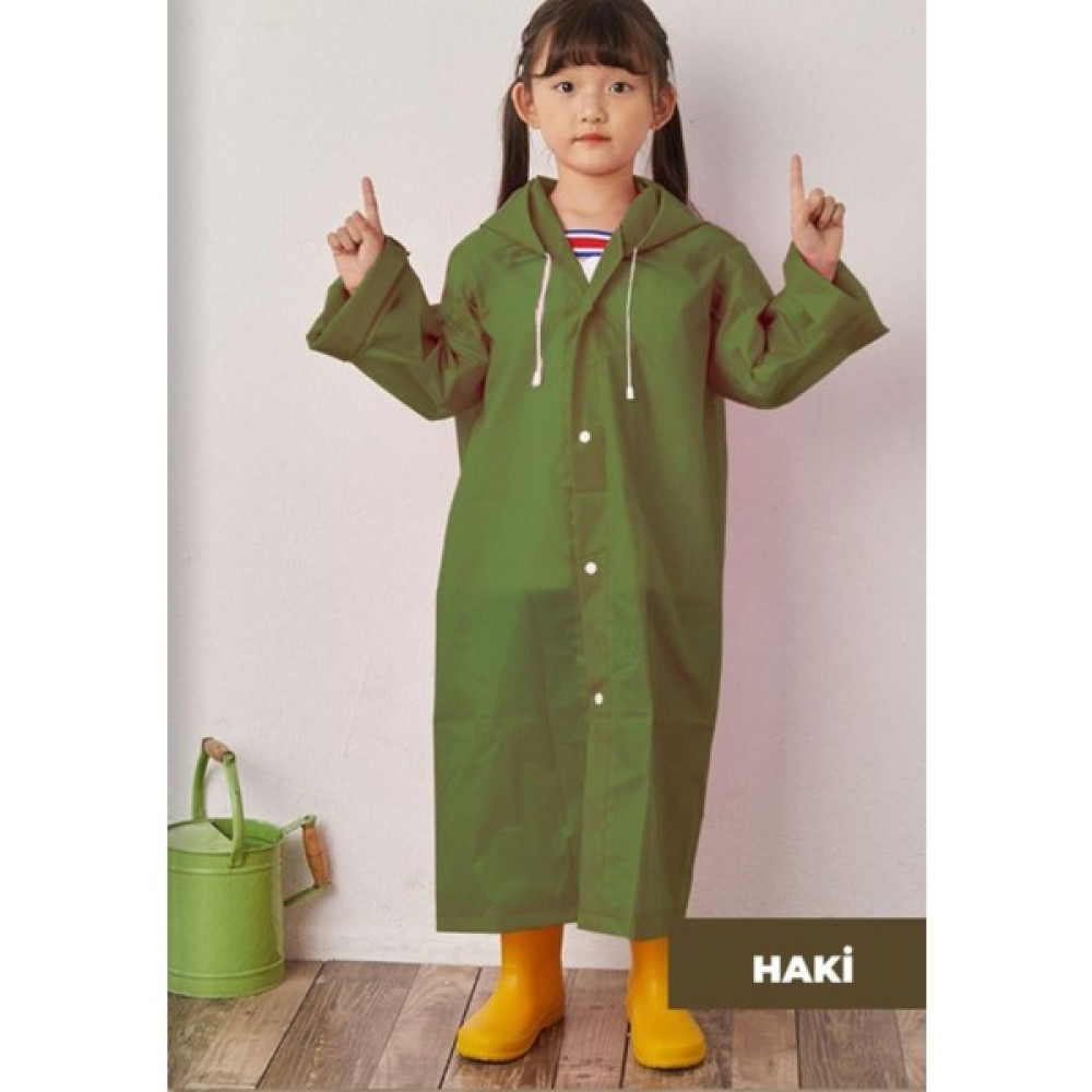 Bilenn Tekstil Yağmurluk Unisex Çocuk - Haki Kız Çocuk Yağmurluk Fiyatı
