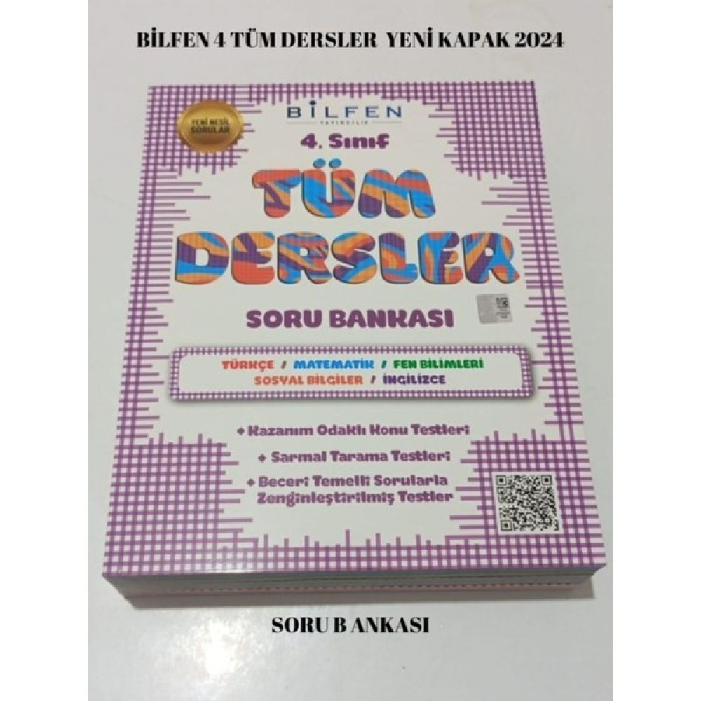 Bilfen Yayıncılık 4. Sınıf Tüm Dersler Soru Bankası Tüm Dersler Fiyatı