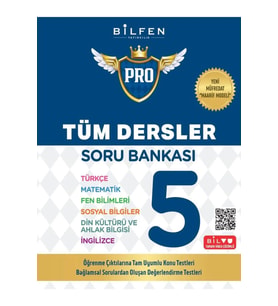 Bilfen Yayıncılık 5. Tüm Dersler Sınıf Pro Soru Bankası Kaynak Kitapları Fiyatı