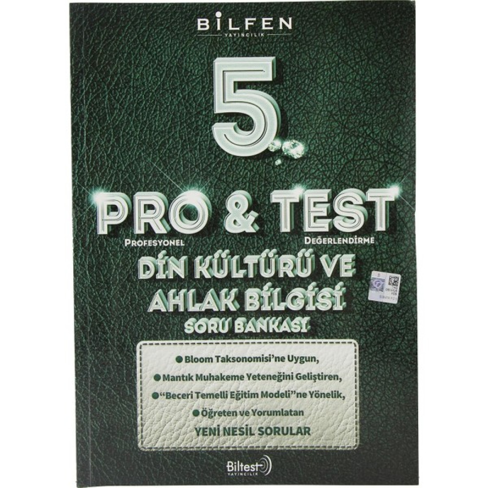 Bilfen Yayıncılık 5. Sınıf Pro&Test Din Kültürü Ve Ahlak Bilgisi Soru Bankası Din Kültürü ve Ahlak Bilgisi Fiyatı