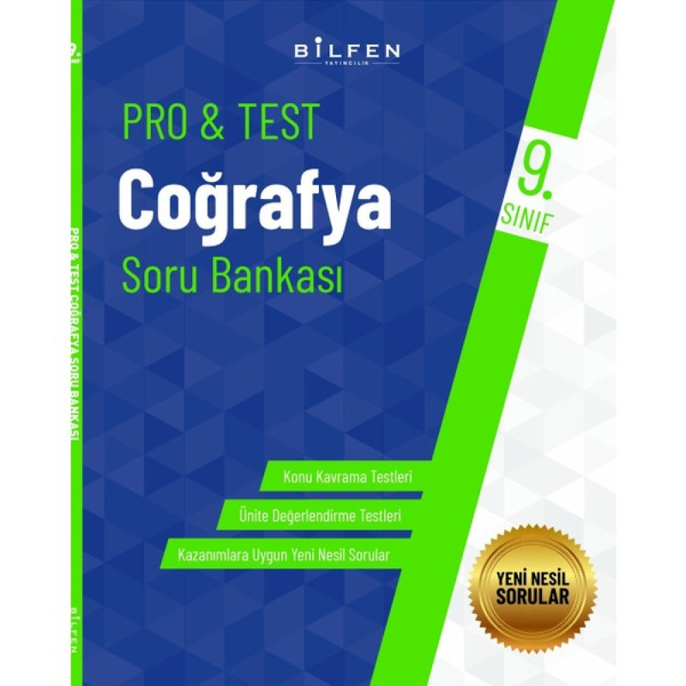 Bilfen Yayıncılık 9. Sınıf Pro&Test Coğrafya Soru Bankası Coğrafya Fiyatı