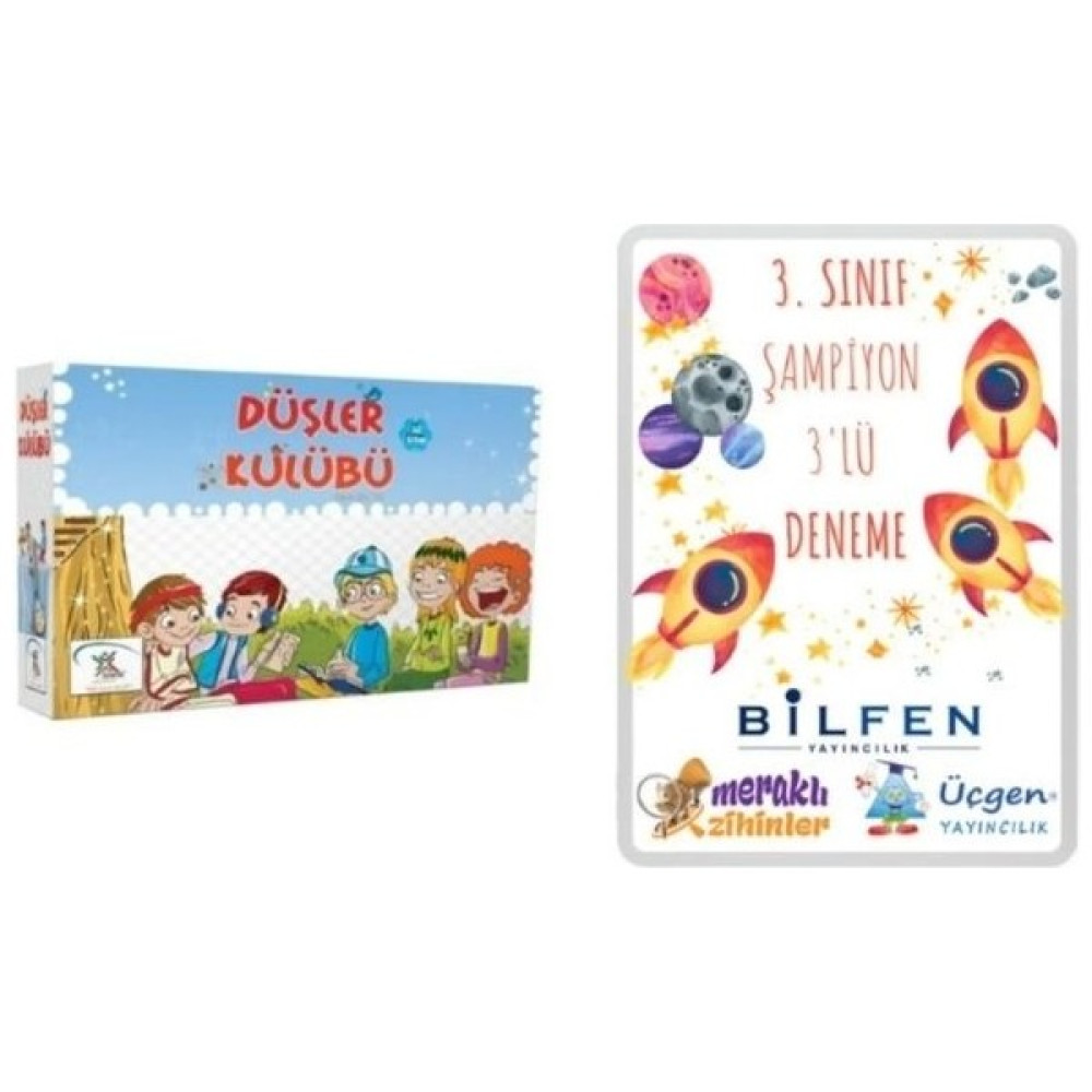 Bilfen Yayınları 5 Renk Yayınları 3. Sınıf Hikaye Kitabı Seti Düşler Kulübü Ve 3. Sınıf Şampiyon 3'lü Deneme Seti (Bilfen-Meraklı-Üçgen) Kaynak Kitapları Fiyatı