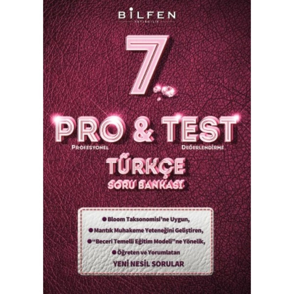 Bilfen Yayınları 7. Sınıf Pro&test Türkçe Soru Bankası Türkçe Fiyatı