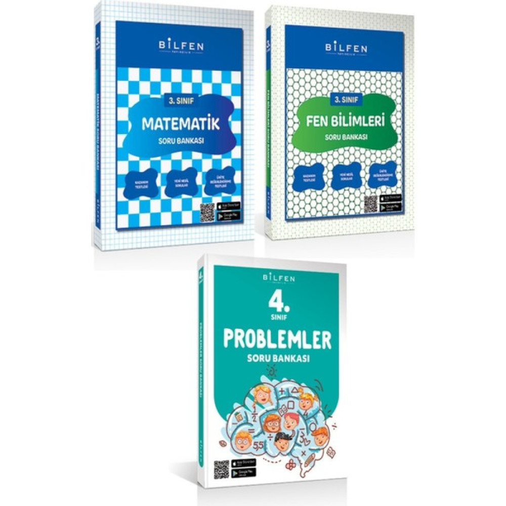Bilfen Yayınları Bilfen 4. Sınıf Matematik Fen Bilimleri Problemler Soru Bankası Set 2023 Matematik Fiyatı