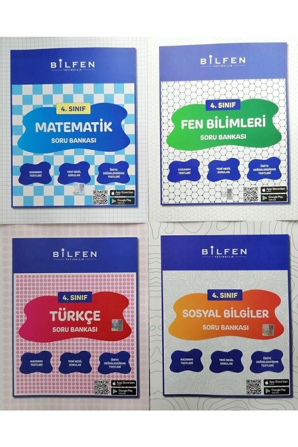 Bilfen Yayınları Bilfen 4.sınıf 4lü Soru Bankası Seti" Yardımcı Kitaplar Fiyatı