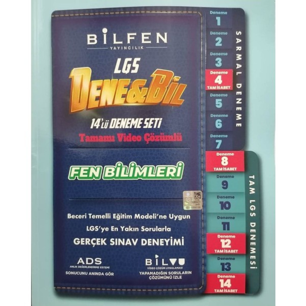 Bilfen Yayınları Bilfen 8. Sınıf LGS Denebil Fen Bilimleri 14 Deneme Seti - Bilfen Dene Bil Kaynak Kitapları Fiyatı