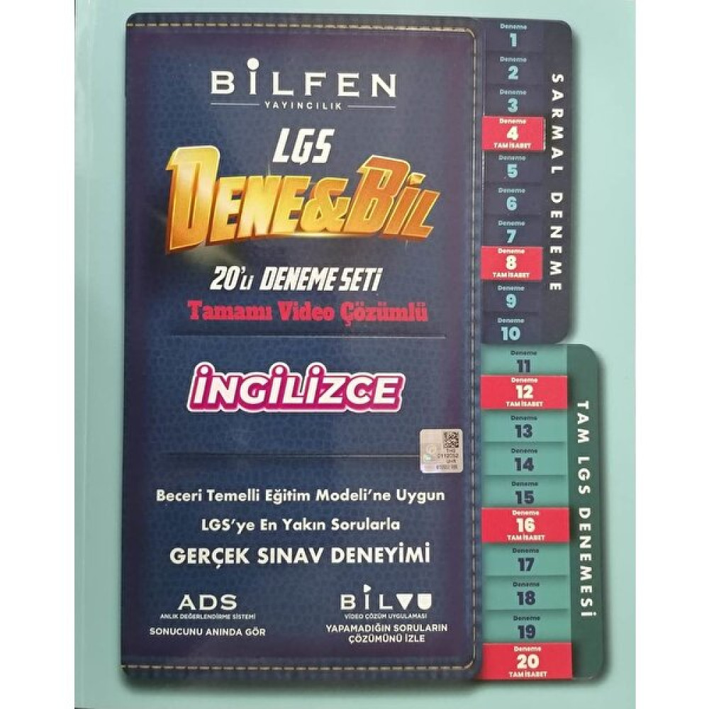 Bilfen Yayınları Bilfen 8. Sınıf LGS Denebil Ingilizce 20 Deneme Seti - Bilfen Dene Bil Kaynak Kitapları Fiyatı