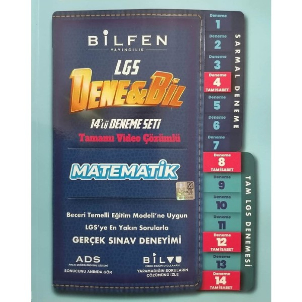 Bilfen Yayınları Bilfen 8. Sınıf LGS Denebil Matematik 14 Deneme Seti - Bilfen Dene Bil Kaynak Kitapları Fiyatı