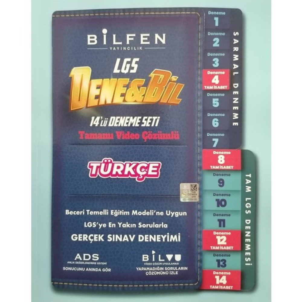 Bilfen Yayınları Bilfen 8. Sınıf LGS Denebil Türkçe 14 Deneme Seti - Bilfen Dene Bil Kaynak Kitapları Fiyatı