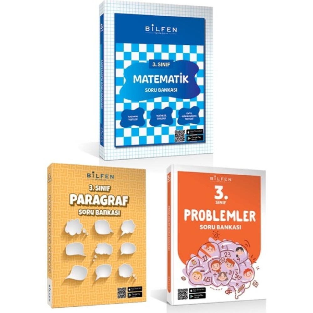 Bilfen Yayınları Bilfen3 Bilfen 3. Sınıf Matematik Problemler Paragraf Soru Bankası Seti 2023 Matematik Fiyatı