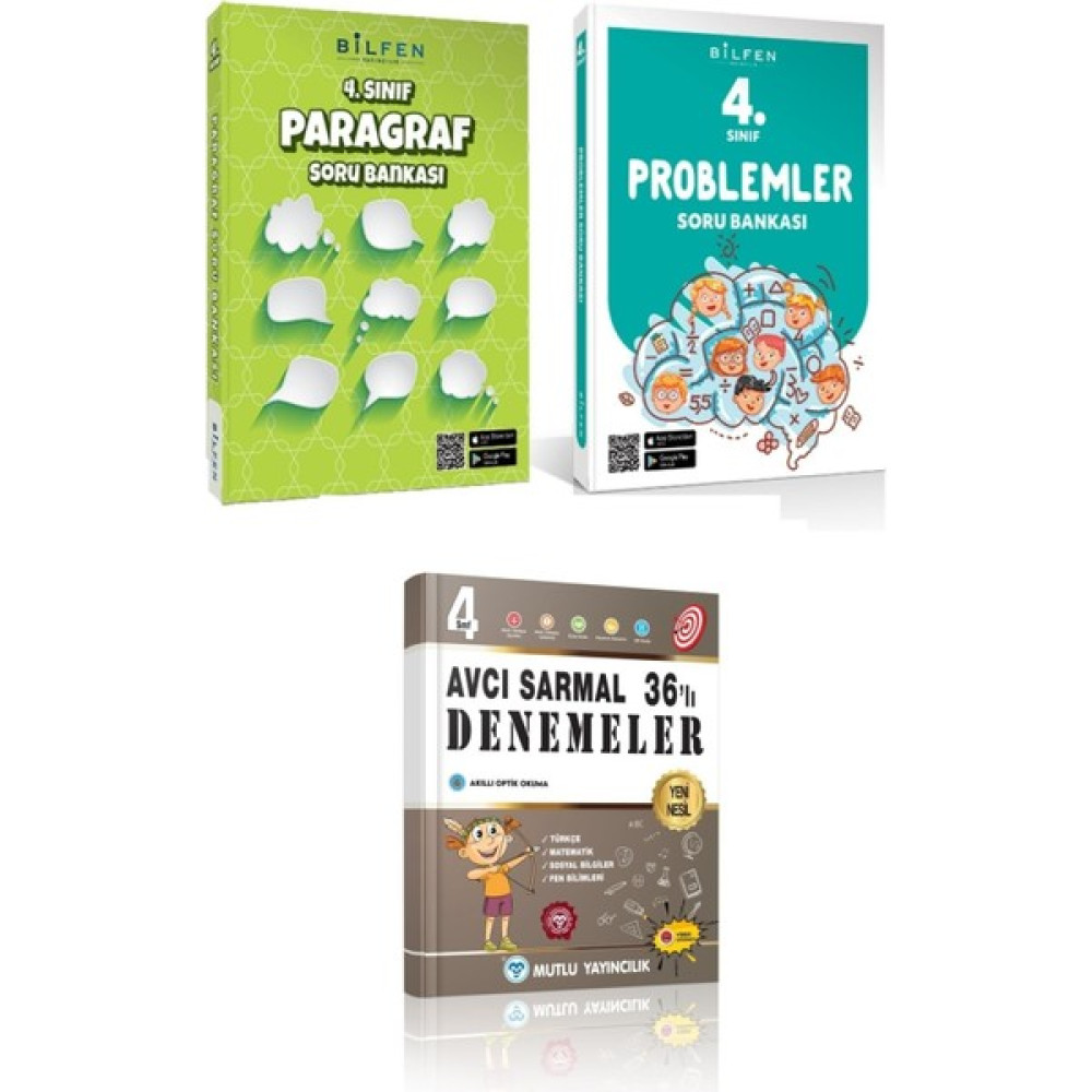 Bilfen Yayınları Bilfen4 Bilfen 4. Sınıf Problemler Paragraf Soru Bankası Mutlu Sarmal Matematik Fiyatı