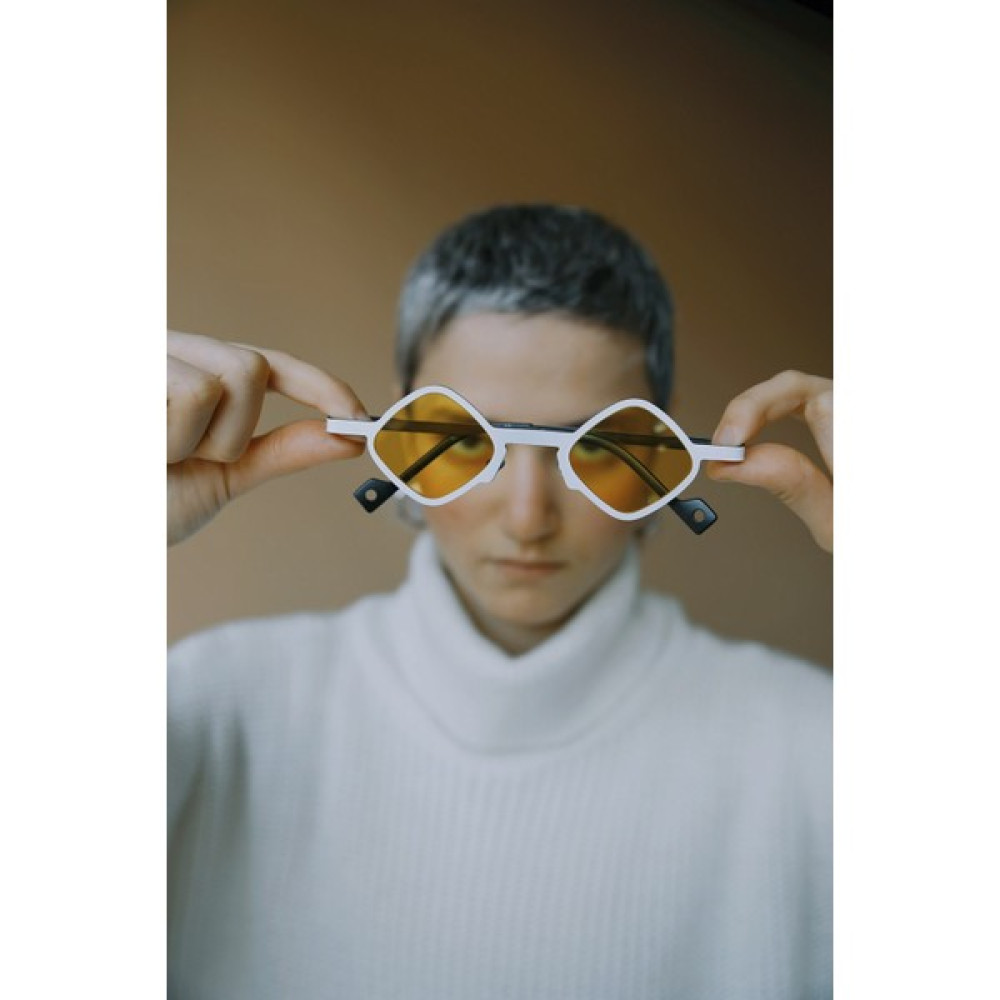 Bilge Karga Negar White Yellow Güneş Gözlüğü - Renkli Kadın Güneş Gözlükleri Fiyatı