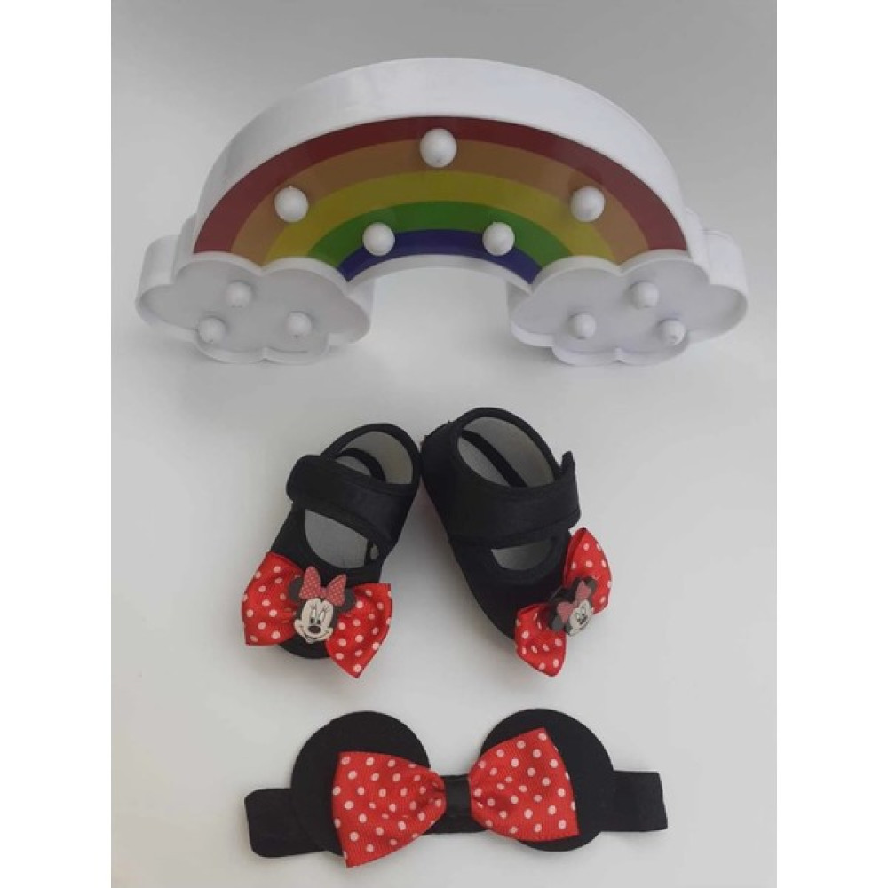 Bilge Trend Minnie Mouse Bebek Patik ve Bandana Seti Bebek Ayakkabısı Fiyatı