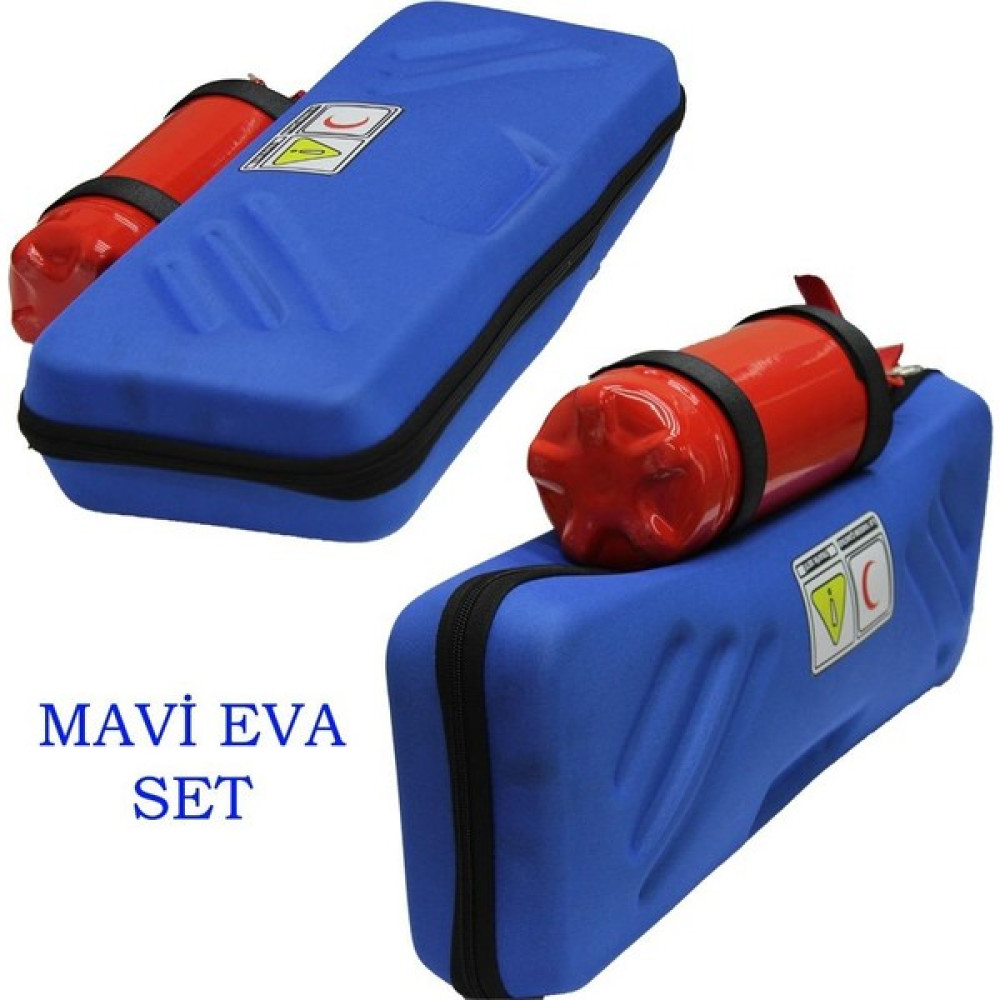 Bilgeden Eva Trafik-Ilk Yardım Seti Çantası Tüvtürk Onaylı 4 Yıl Etiketli 1 kg Tüplü - Mavi Trafik Malzemeleri Fiyatı