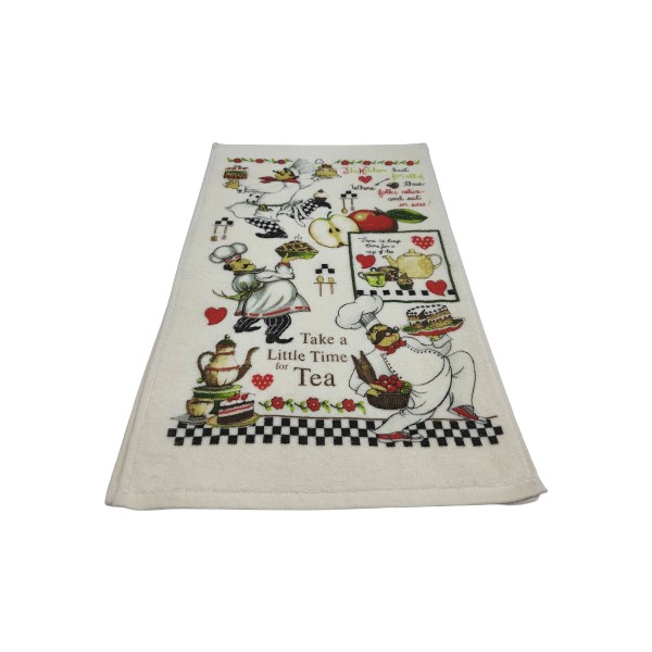Bilgem Tekstil Mutfak Havlusu Baskılı 30*50 cm Dekoratif - 1 - Beyaz El / Yüz Havlusu Fiyatı