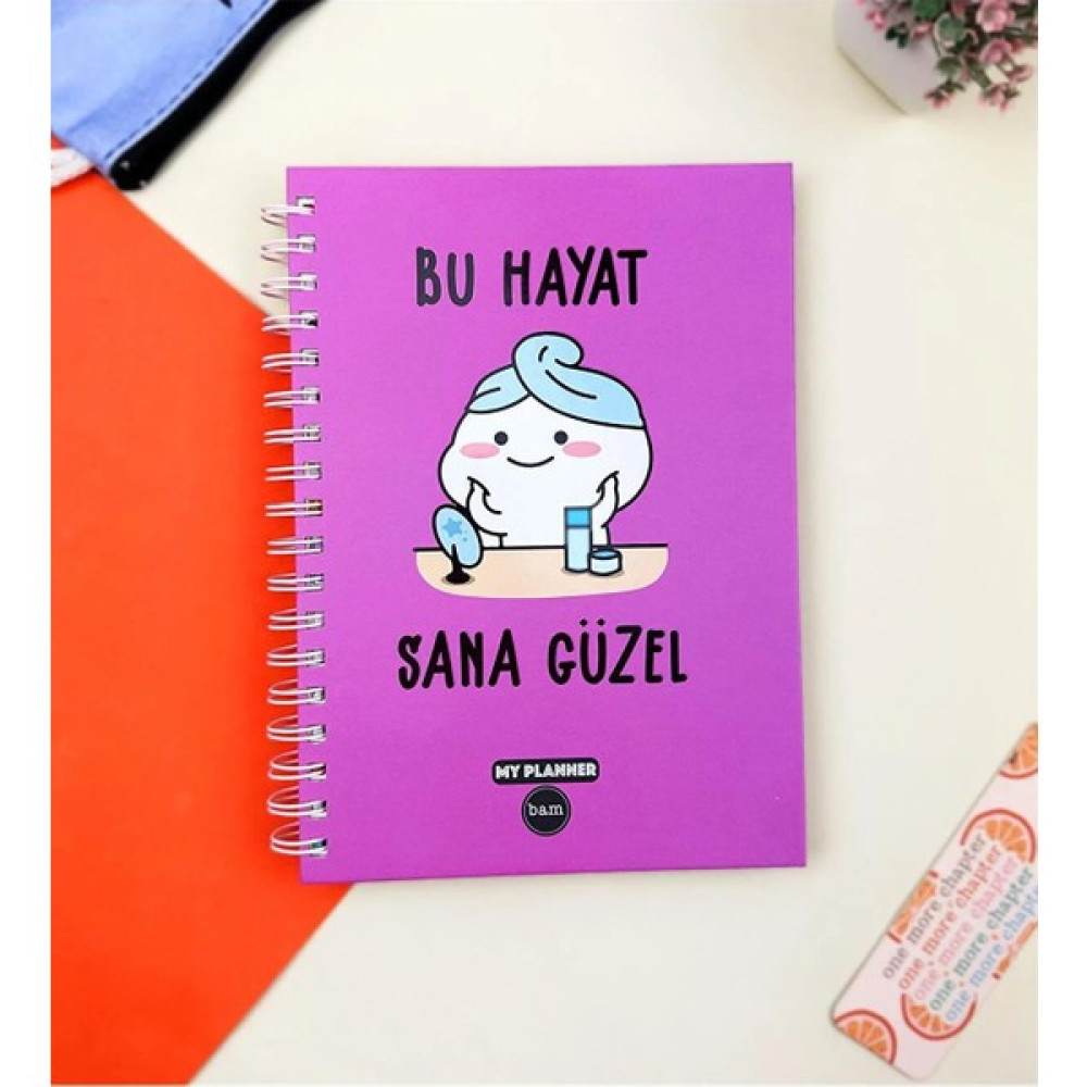 Bilger Bu Hayat Sana Güzel Tasarımlı Konuşan Ajanda - Renkli Ajanda Fiyatı