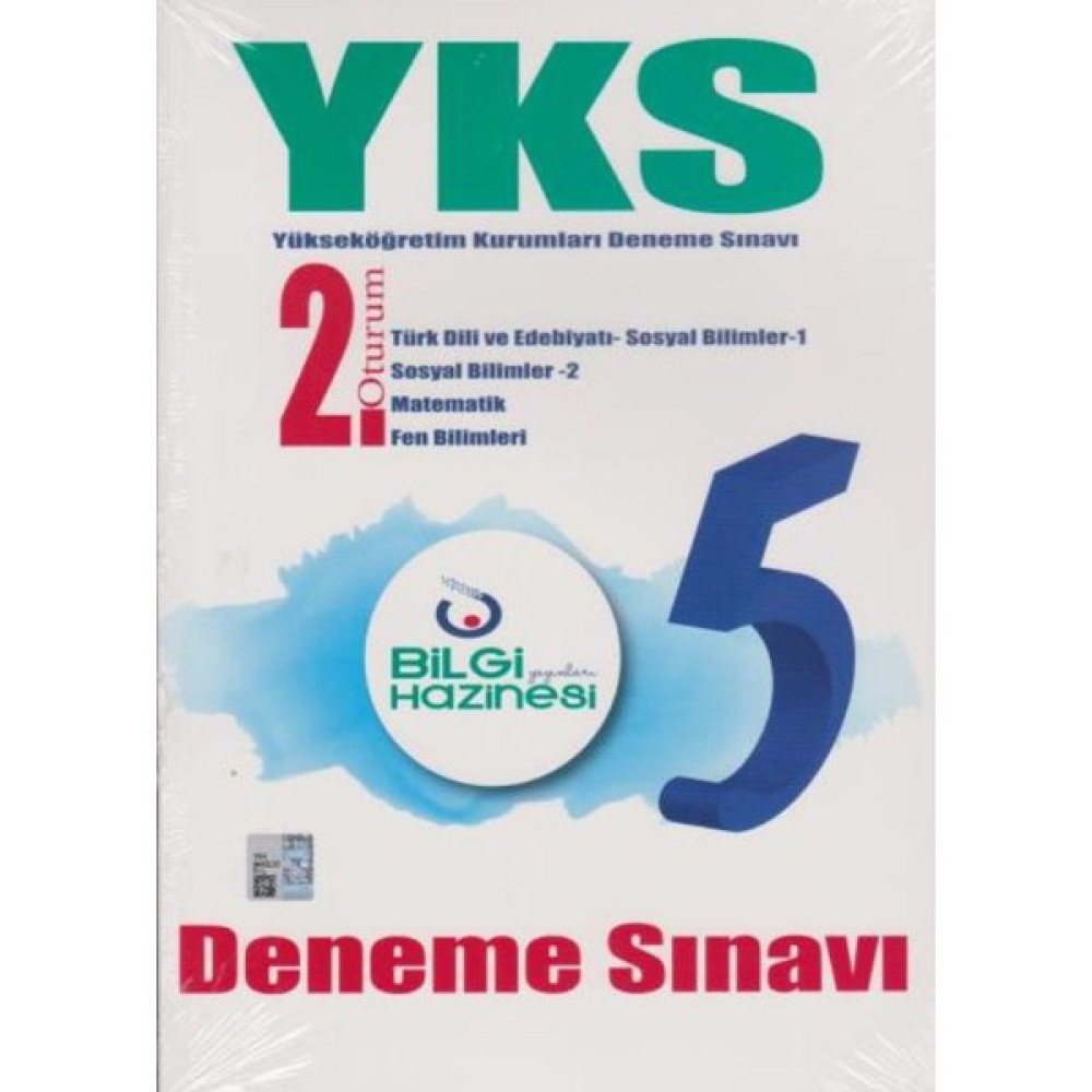 Bilgi Hazinesi Yks 5 Deneme Sınavı 2. Oturum Temel Yeterlilik Testi (TYT) Fiyatı