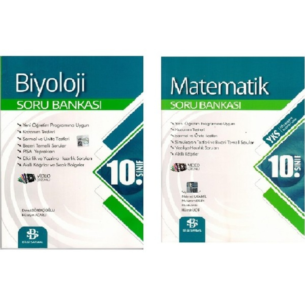 Bilgi Sarmal Yayınları 10. Sınıf Sarmal Soru Bankası Biyoloji - Matematik Kaynak Kitapları Fiyatı