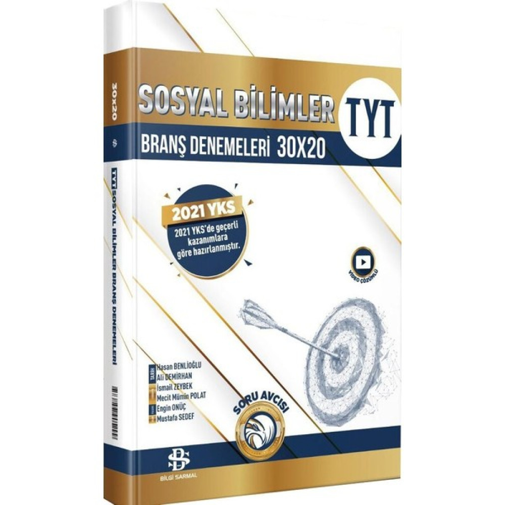Bilgi Sarmal Yayınları TYT Sosyal Bilimler 30 x 20 Branş Denemeleri - Ali Demirhan Sosyal Bilgiler Fiyatı