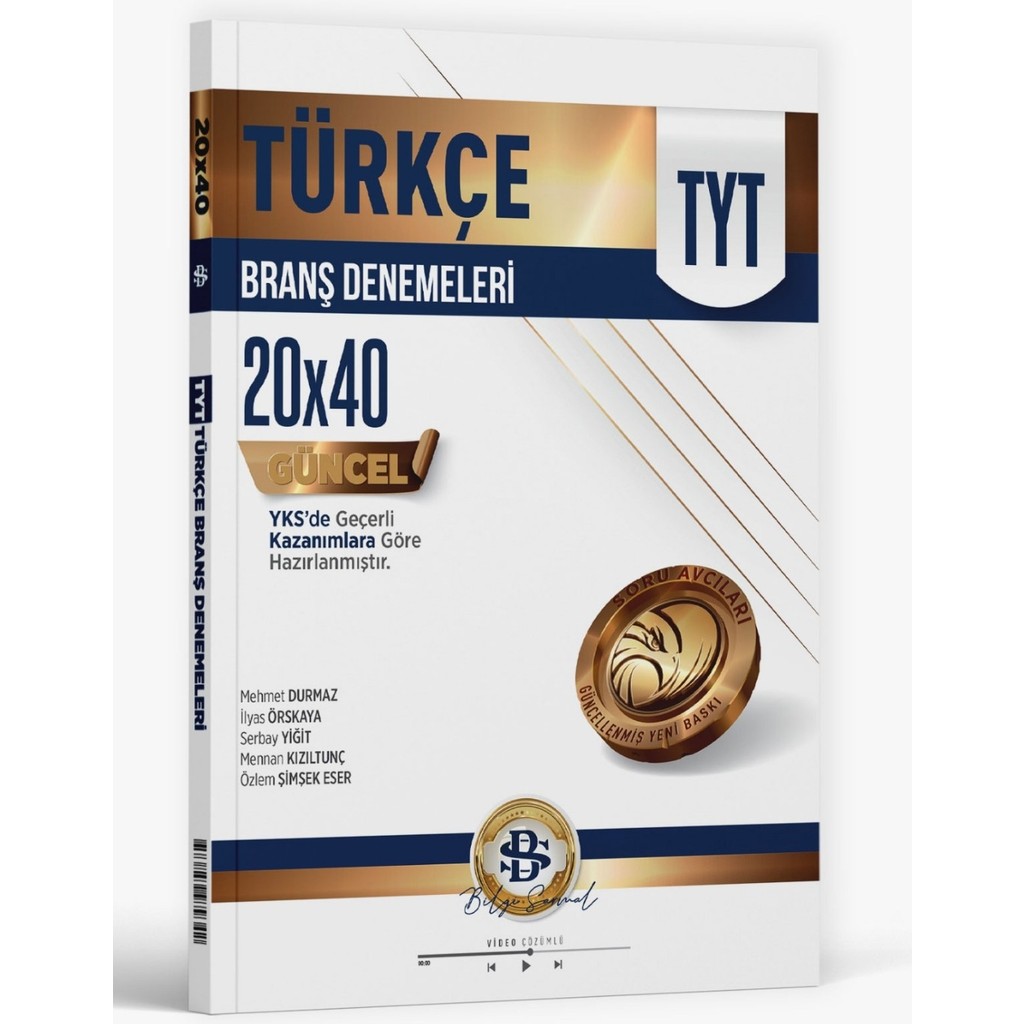 Bilgi Sarmal Yayınları Tyt Türkçe 20 X 40 Branş Denemeleri Ders Sınav Kitapları Fiyatı