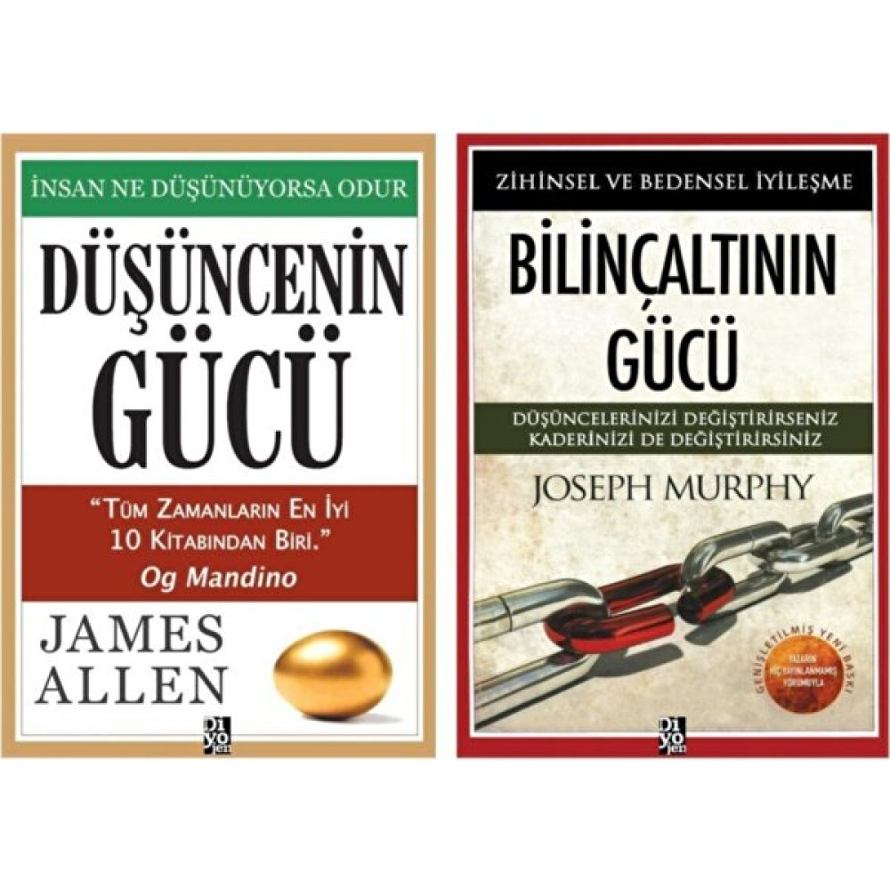 Bilinçaltının Gücü - Düşüncenin Gücü 2 Kitap Set Zihinsel Gelişim Kitapları Fiyatı