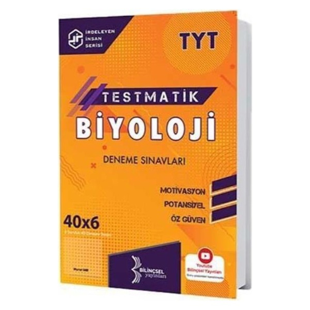 Bilinçsel TYT Testmatik Biyoloji Deneme Sınavları 40X6 Ders Sınav Kitapları Fiyatı