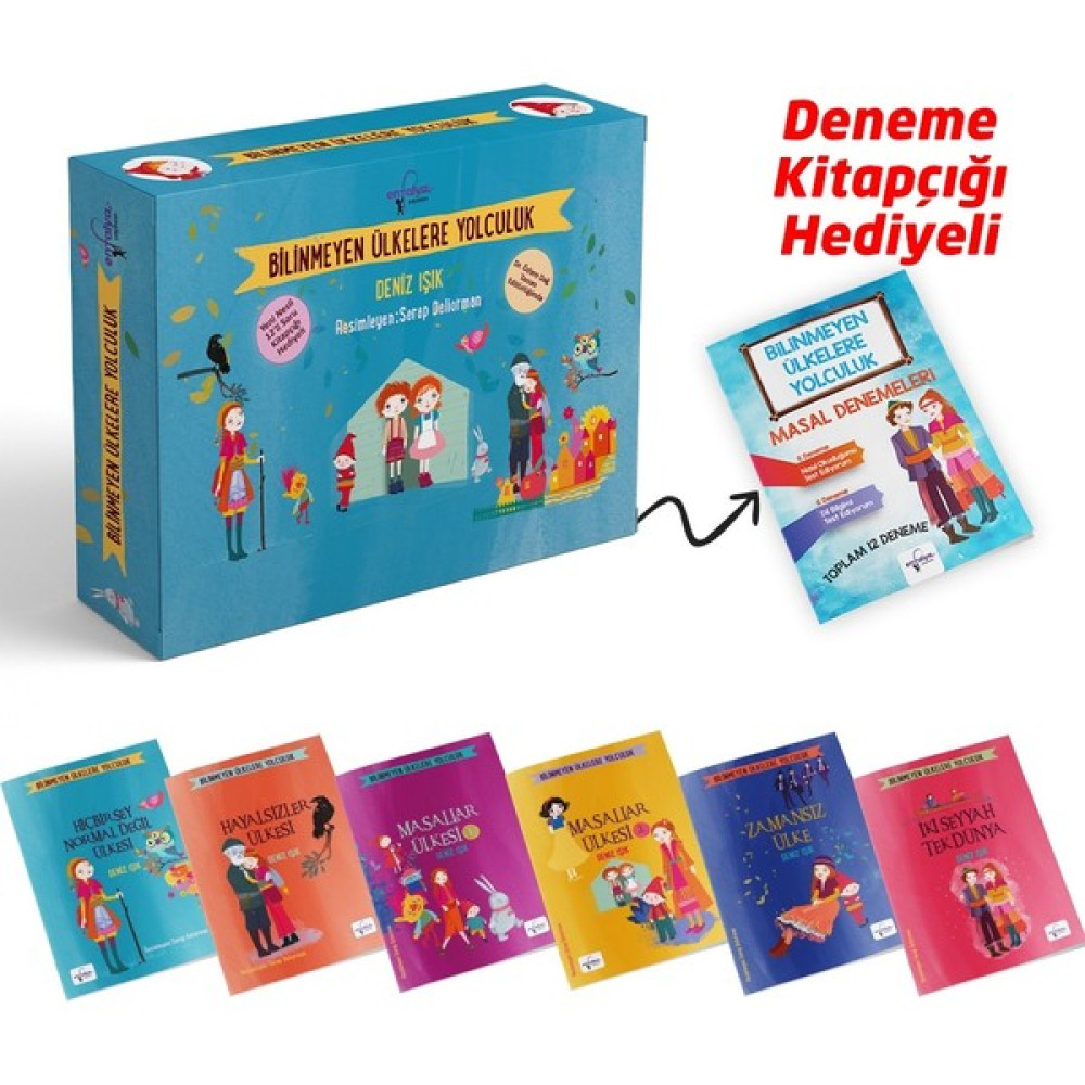 Bilinmeyen Ülkelere Yolculuk 6 Kitap 384 Sayfa (Yeni Nesil 12'li Soru Kitapçığı Hediyeli) Çocuk Masal Fiyatı