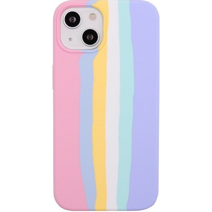 Bilişim Akademi Apple Apple iPhone 13 Kılıf Rainbow Liquid Lansman Silikon Kılıf - Lila Cep Telefonu Kılıfı Fiyatı