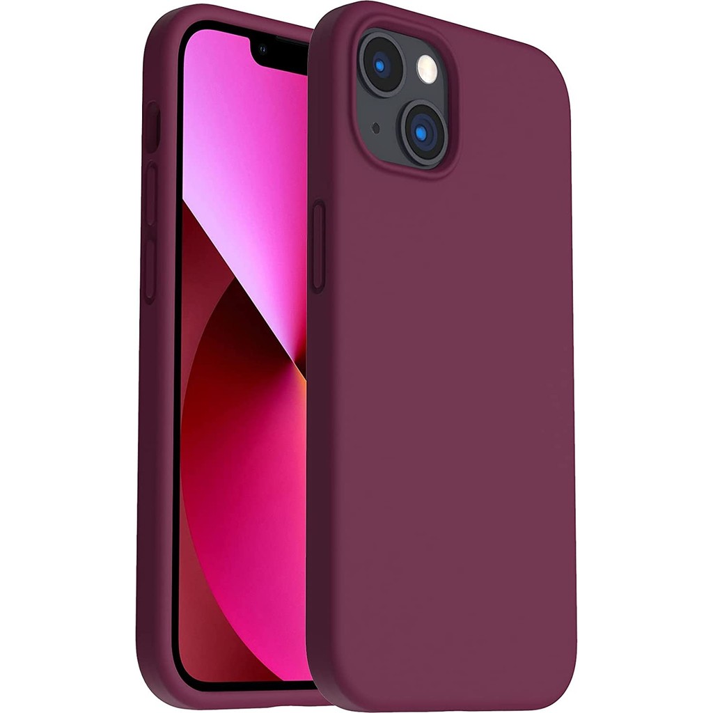 Bilişim Akademi Apple iPhone 13 Kılıf Lansman Içi Kadife Silikon Kapak Kılıf - Bordo Cep Telefonu Kılıfı Fiyatı