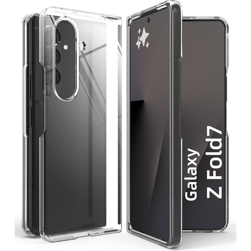 Bilişim Akademi Samsung Galaxy Z Fold 7 Uyumlu Kılıf Şeffaf Kılıf Köşe Çıkıntılı Kılıf - Şeffaf Cep Telefonu Kılıfı Fiyatı