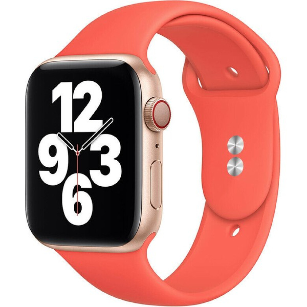Bilişim Aksesuar 42 mm - 44 mm M/l Apple Watch 3 4 5 6 Se Uyumlu Silikon Kordon Kayış Mercan Giyilebilir Teknoloji Aksesuarları Fiyatı
