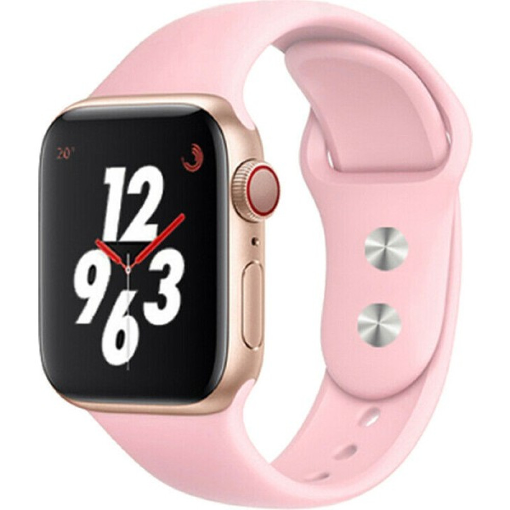 Bilişim Aksesuar 42 mm - 44 mm M/l Apple Watch 3 4 5 6 Se Uyumlu Silikon Kordon Kayış Şeker Pembe Giyilebilir Teknoloji Aksesuarları Fiyatı