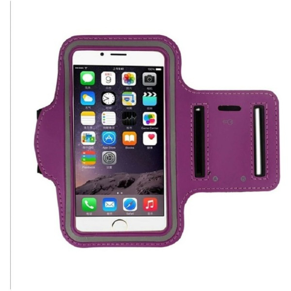 Bilişim Aksesuar 4.7" Phone Case Tüm Telefonlar ile Uyumlu Kol Bandı Spor ve Koşu - Mor Cep Telefonu Kılıfı Fiyatı