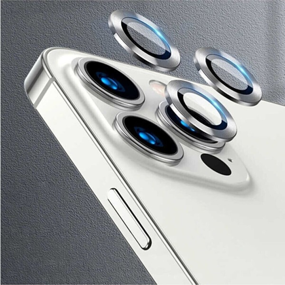 Bilişim Aksesuar Iphone 14 Pro Uyumlu ve Iphone 14 Pro Max Uyumlu Kamera Koruyucu Lens Kamera Lens Kılıf iPhone - Gümüş Cep Telefonu Kılıfı Fiyatı