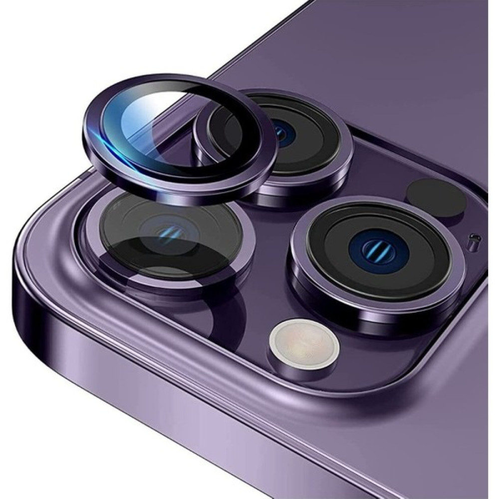 Bilişim Aksesuar Iphone 14 Pro Uyumlu ve Iphone 14 Pro Max Uyumlu Kamera Koruyucu Lens Kamera Lens Kılıf iPhone - Mor Cep Telefonu Kılıfı Fiyatı