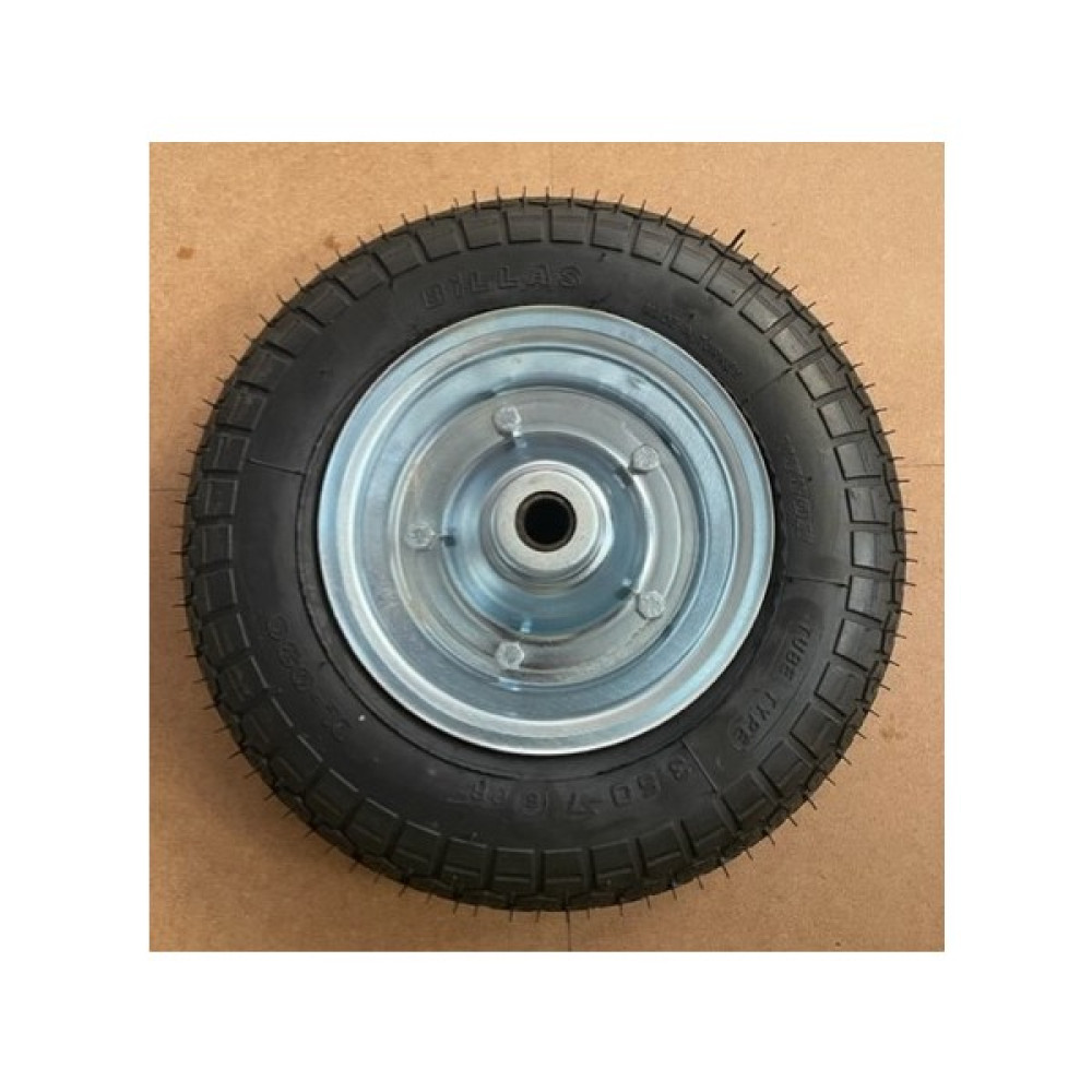 Billas Ağır Yük Taşıma Tekeri 350 Kg Havalı Teker El Arabası Tekeri 350*7 - GÖBEK ÇAPI : 20MM - Gri - Siyah Nalburiye & Hırdavat Fiyatı