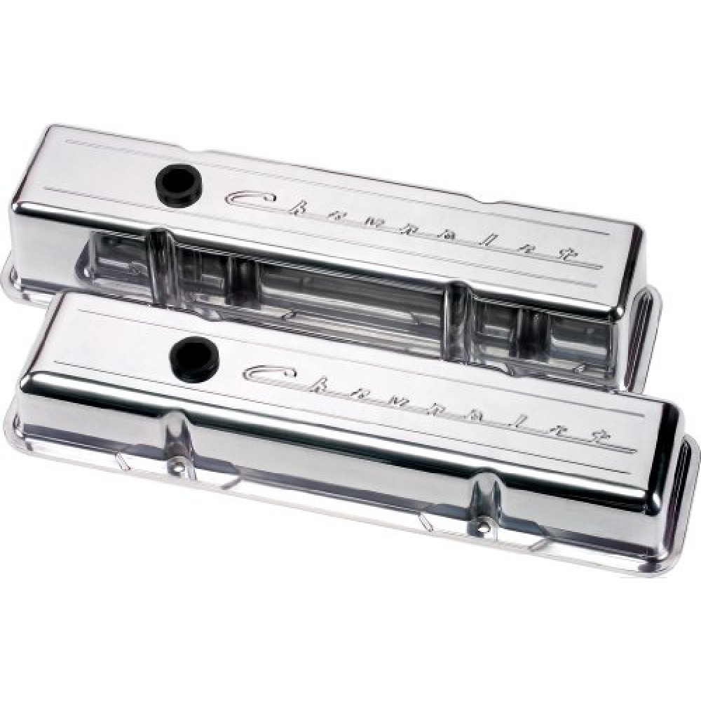 Billet Specialties 95123 Script Short Valve Cover for Small Block Chevy