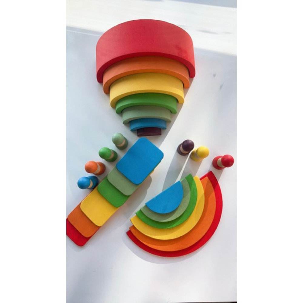 Bilmiş Çocuk Waldorf Gökkuşağı 4’lü Set Orta Boy Bebek Oyuncakları Fiyatı